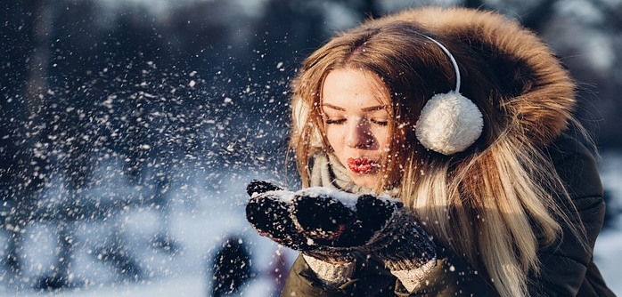 woman in winter